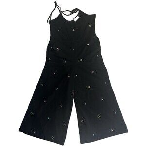 Lazy Oaf Nightwear Black Alphabet Romper Jumpsuit Women's Size 10 (Large)